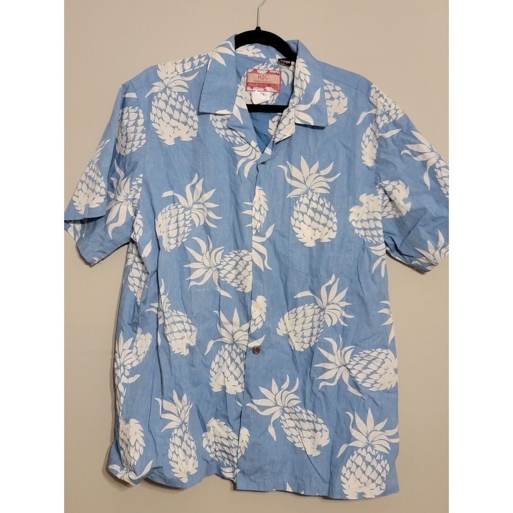 RJC -  Men's XL Hawaiian Button Down Shirt- Made‎ in Hawaii